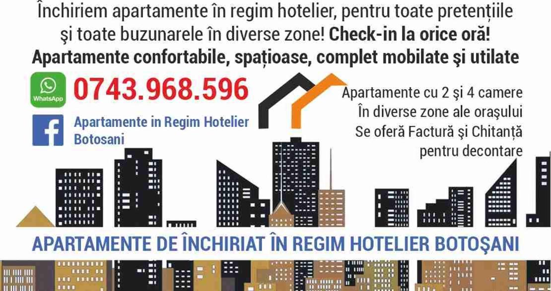 Apartament De Lux Zona 0 Botosani 2 Camere Zewnętrze zdjęcie